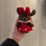 Resim Silver1 Sevimli Renkli Ip Peluş Ayı Kolye El Yapımı Oyuncaklar Küçük Bebek Çanta Çekicilik Sevimli Bebek Cep Telefonu Çekicilik (Yurt Dışından) 