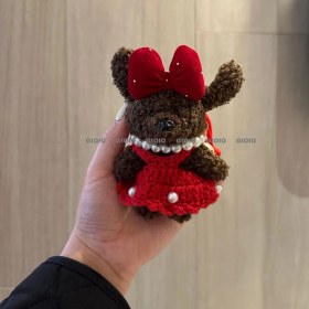 Resim Silver1 Sevimli Renkli Ip Peluş Ayı Kolye El Yapımı Oyuncaklar Küçük Bebek Çanta Çekicilik Sevimli Bebek Cep Telefonu Çekicilik (Yurt Dışından) 