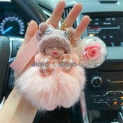 Resim Silver1 Gıoıo Yeni Ipek Eşarp Anahtarlık Kişiselleştirilmiş Inci Papyon Çanta Çekicilik Dokuma Anahtarlık (Yurt Dışından) 