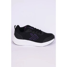 Resim Hummel 900487-1037 Lia Fileli Şevron Detay Rahat Taban Esnek Faylon Taban Siyah-Mor Günlük Kadın Spor Ayakkabı 