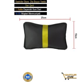 Resim Lincoln Navigator UN173 1998-2002 Oto Koltuk Sarı Şerit Boyun Yastığı 2 Adet 