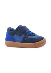 Resim Rakerplus Bob Hakiki Deri Lacivert Mavi Barefoot Cırtlı Lastikli Bebek Sneaker Ayakkabı Lacivert 
