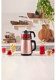 Resim Karaca Tea Glass 2 in 1 Çelik Çay Makinesi ve Kettle 