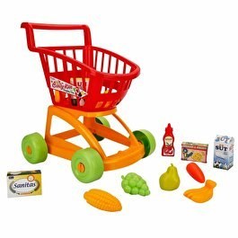 Resim Market Alışveriş Arabası Kırmızı 