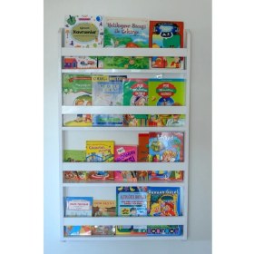 Resim İsabet Montessori Kitaplık Eğitici Çocuk Kitaplığı 4 Raflı 