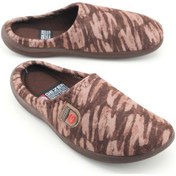 Resim Gezer Erkek Kışlık Pu Rahat Taban Ev Bahçe Gondol Terlik Kahve 