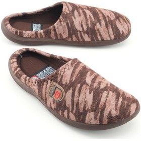 Resim Gezer Erkek Kışlık Pu Rahat Taban Ev Bahçe Gondol Terlik Kahve 