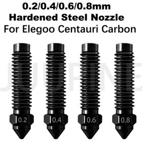 Resim ELEGOO Centauri Karbon Fiber Ekstruder Hotend Sertleştirilmiş Çelik Nozul Kiti, Tam Boy Aşınmaya ve Yüksek Isıya Dayanıklı Kalınlaştırılmış Çelik Nozulla, Kolayca Pürsüz Birçoklukla Carbon Fiber Eritme, Hassas Ekstrüzyon,CNC Makine Nozulu,Tıkaçsız Nozul,Yüksek Performanslı Nozul,Aşınmaya Dayanıklı Nozul,Isıya Dayanıklı Nozul,Yazıcı Memesi Yükseltme,CNC Tutkunları,Maker Topluluğu 