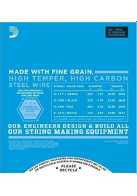 Resim Daddario EXL160SL Bas Gitar Teli 0.50-105 