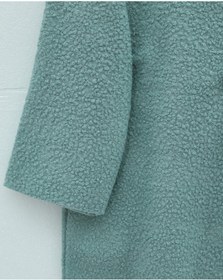 Resim MODAQU Yandan Bağlamalı Buklet Kumaş Kimono - Mint 