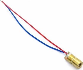 Resim Kablolu Nokta Lazer Modül Metal Kafa 3V 5V 650nm Kırmızı 
