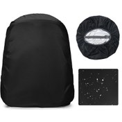 Resim Neevoyu Su Geçirmez Sırt Çantası Kılıfı - Bisiklet, Kamp, Dağcılık İçin Dayanıklı Yağmurluk 30-50l Siyah 