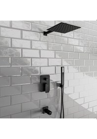 Resim Fause Fau106-B Tam Ankastre Tetra Duş Seti Siyah 