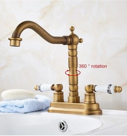 Resim Banyo Lavabo Bataryası Ankastre Antik 