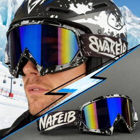 Resim Erkek & Kadın Kayak Gözlüğü & Snowboard Gözlüğü - Gradyan, -Parıltı, Geniş Görüş Alanı, Fit & Havalandırma Sistemi - Çok Renkli (Siyah/Mavi/Pembe/Sarı) Snowboard, Kayak, Kış Sporları İçin 