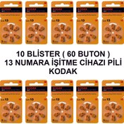 Resim Kodak 13 Numara 10 Paket Kodak Işitme Cihazı Pili 