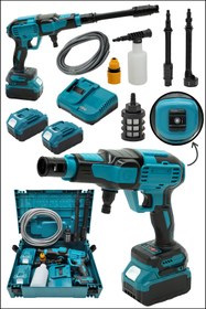 Resim MOONSHOP Pro Seri 48WF Kömürsüz Motor Yüksek Basınçlı Akülü Oto Araba Yıkama İlaçlama Makinesi Şarjlı 