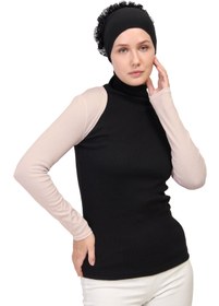 Resim manolyaşal islamic hijab Uzun Kollu Tesettür Bolero 
