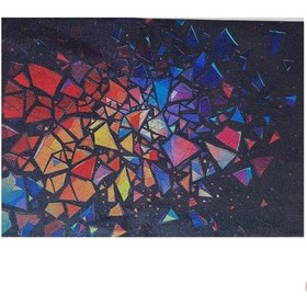 Resim 4lü Set Cam Kırıkları Keten Kumaş Dikdörtgen Amerikan Servis Tabak Altlık - Runner Supla 38x27 Cm Çok Renkli 