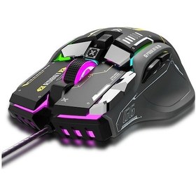 Resim Novahub G6 Kablolu Rgb 12 Tuşlu Mekanik Optik Oyuncu Mouse - Siyah G6 