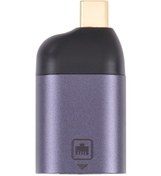 Resim Tip C Erkek Rj45 Kadın Dönüştürücü Taşınabilir Lan Ağ Adaptörü 