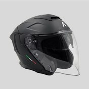 Resim Arwic AR836 Skystar Yarım Ece-R 22.06 Motosiklet Kaskı Siyah 