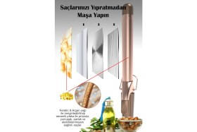 Resim Hairens HRS-730 Seramik Saç Maşası 32 mm Hızlı Isınma Özelliği ile 200 Dereceye Kadar Isı Ayarı 