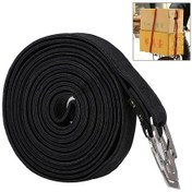 Resim Sones 4m Elastik Bağlama Halatı Paketleme Bandı Bisiklet Motosiklet Arka Koltuğu İçin Kancalı Siyah 