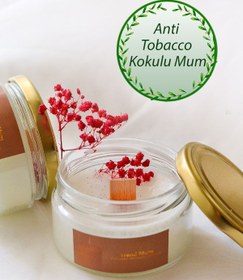 Resim Trend Mum %100 Doğal Anti Tobacco Mum Sigara Kokusuna Karşı Özel Karışım Kokulu Mum 240gr 