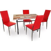 Resim Beymobilya Valerya Werzalit - Gözde Mutfak Masa Takımı (70X120) (520892851) 