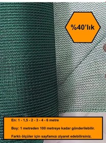 Resim %40 Gölge Oranlı File, Gölgelik, Gergi File, Bahçe Gölgeliği 3x49 Metre 