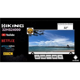 Resim HIKING 32HS24000, 32" 82cm, HD, Dahili Wi-Fi, Dahili Uydu Alıcılı, Android Led Televizyon 