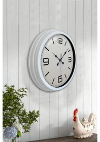 Resim Büro Ev Ofis Hediyesi İçin 40cm Beyaz Klasik Model Duvar Saati Diğer 