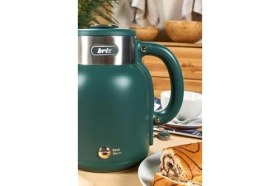 Resim Karokstore Briz BR1040 Retro Yeşil Su Isıtıcı Çelik Kettle 