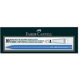 Resim Faber-Castell Mavi Keçeli Boya Kalemi 10lu 5061 155001 