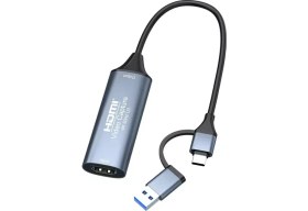 Resim Efiks 4K 1080P USB 2.0 HDMI USB C TO TYPE-C ADAPTÖRÜ İLE YAKALAMA KARTI 