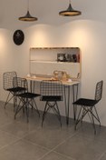 Resim Kenzlife Knsz Masa Sandalye Takımı Hem75mazlum Crdsyh 140*040 4 Sandalye Syhsyh 