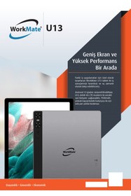Resim WORKMATE U13 Android Tablet (telefon özellikli) 