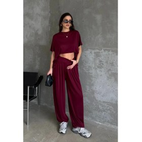 Resim Bejna Kadın Şalvar Pantolonlu Modal Dokulu Alt Üst Takım 