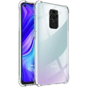 Resim Shock Absorbing Kılıf Xiaomi Redmi Note 9 Şeffaf 