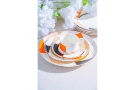 Resim Acar Arieta 6 Kişilik 19 Parça Porselen Pasta-Ikram Seti NCY-07079 