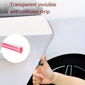 Resim 5 Metrelik Araba Kapısı Çarpışma Şeridi - Dayanıklı PVC, Sol Taraf Yerleştirme, Gelişmiş Araç Güvenliği & Dekorasyon için Kırmızı Kenar Mühürleme Şeridi, Araba Kapı Koruyucu 
