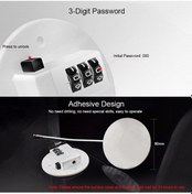 Resim Geeroyoo Çocuk Güvenlik Kilidi - 3 Haneli Şifreli Pencere, Buzdolabı Ve Kapı Kilitleri Çok Renkli 