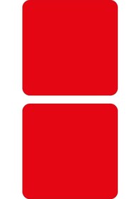 Resim Kırmızı Reflective Reflektif 2'li Kare Sticker Paketi Otomobil Motosiklet Reflektif Parlayan Sticker Etiket Modeli 