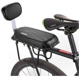 Resim Ganzhoushop Yurt Yumuşak Yastıklı Siyah Real Pu Me Koltuğu Için Dışından Deri Çocuk Bisiklet Arka A - Eu A 