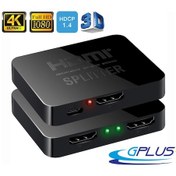 Resim Gplus 4Khd102M 4K Ultra Hd 2160P 1 Giriş 2 Çıkış Mini Splitter 