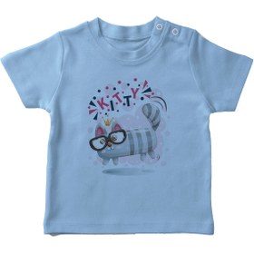 Resim Angemiel Erkek Bebek Tişört Mavi B0455MDBBKETSRT 