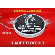 Resim pozantiaksesuardunyasi LED IŞIKLI PLEKSİ AZRAİL CAM ÖNÜ TABELASI 14 X 14 CM. 24 VOLT 1 ADET FİYATIDIR. 