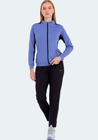 Resim Slazenger RECTOR Kadın Fermuarlı Dik Yaka Cepli Mor Eşofman Takımı 