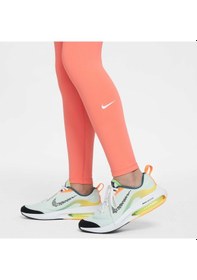 Resim Nike One Dri-fıt Yüksek Belli Turuncu Kız Çocuk Antreman Taytı Turuncu 